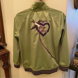 LUXIRIE By LRG Girls Green Early Bird Track Zipped Jacket Size XL